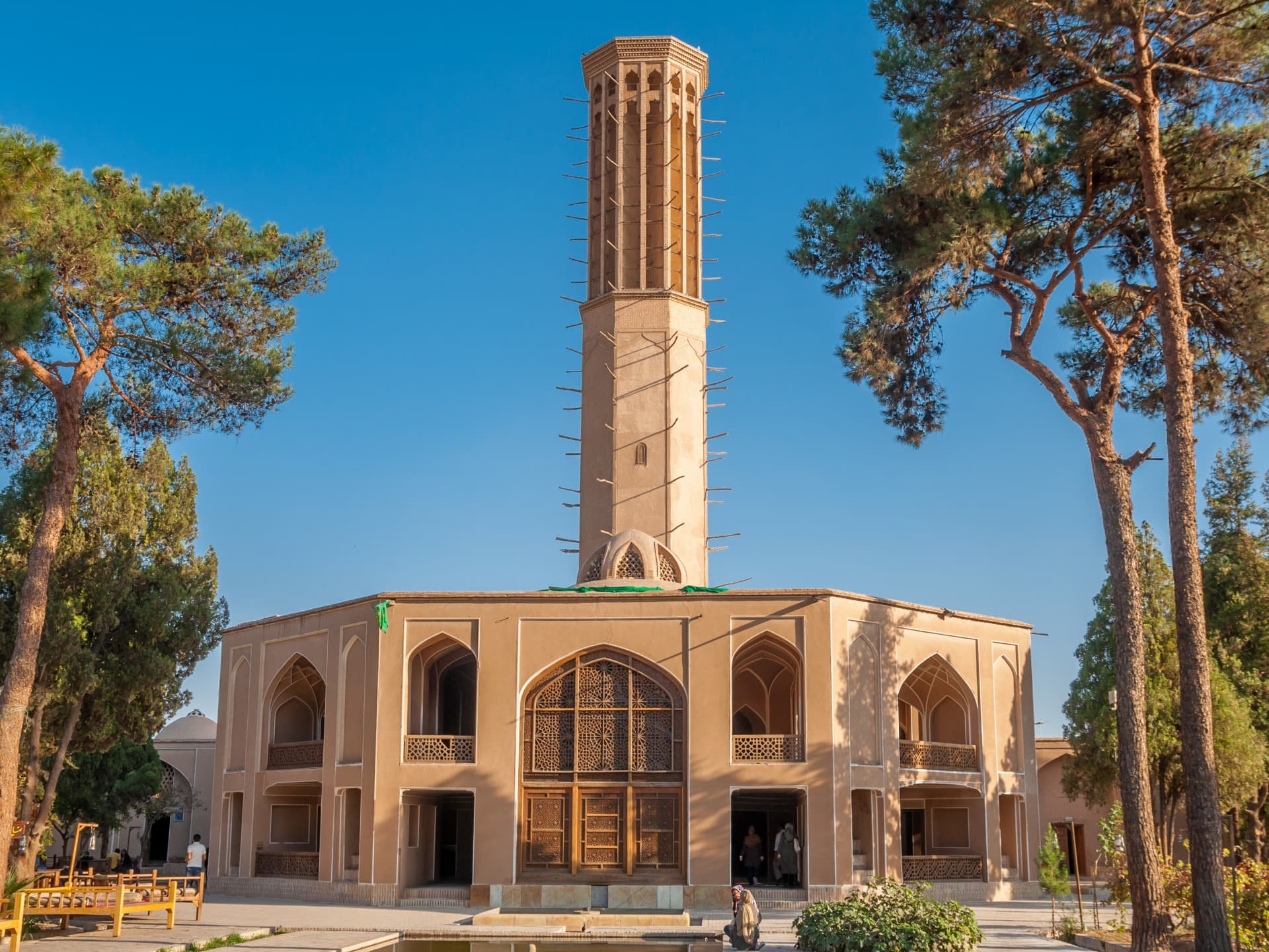 noma dowlat abad garden yazd iran